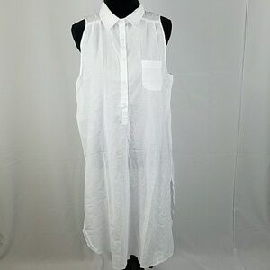 Brandy Melville women white semi sheer overlay